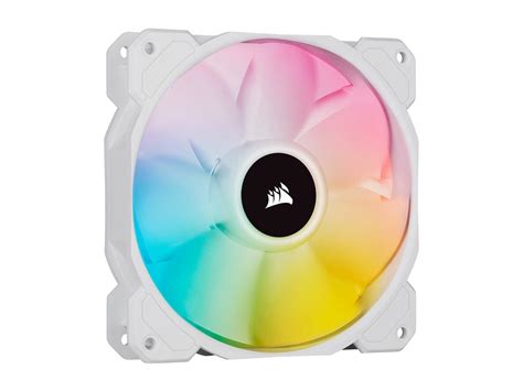 Corsair Icue Sp120 Rgb Elite Performance 120mm White Pwm Single Fan Co