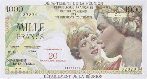 R Union Le De La Reunion Nouveaux Francs Surcharg Sur