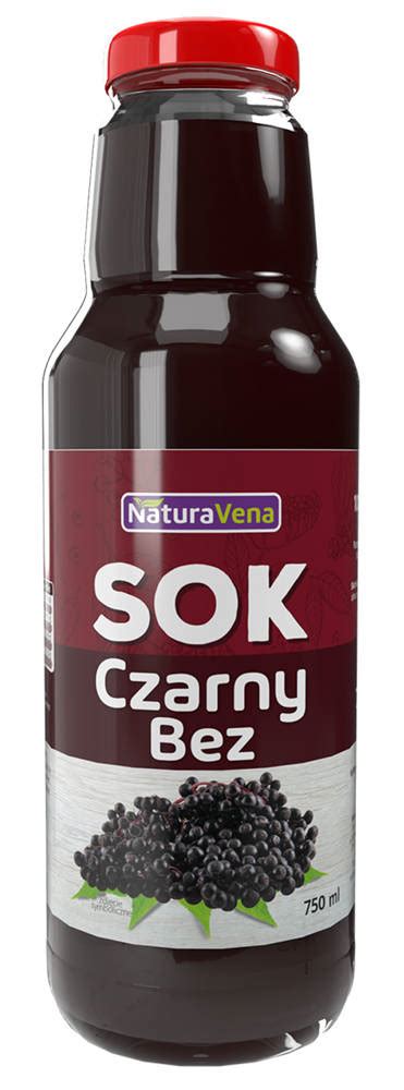 Sok Z Czarnego Bzu 100 Naturalny 750 Ml NaturaVena Czarny Bez Sklep