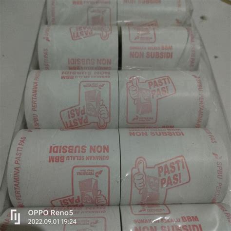 Jual Kertas Kasir Thermal Roll Logo Pertamina Pasti Pas Ukuran