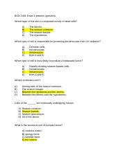 Practice Questions Exam 2 Docx BIOL 2401 Exam 2 Practice Questions