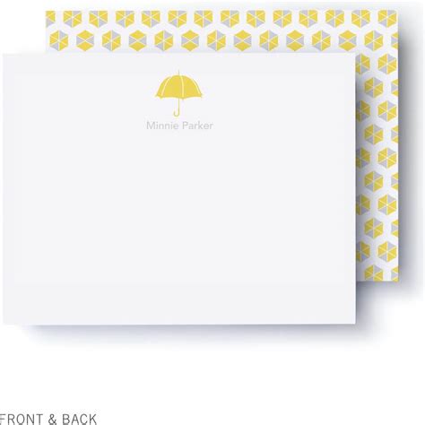 Sunny Umbrellas Baby Shower Thank You Card Regarding Thank You Card