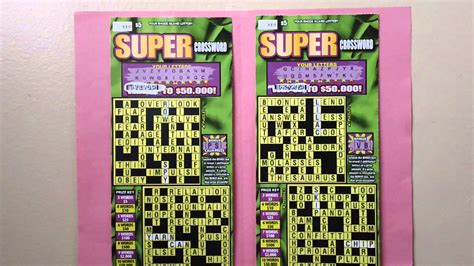 Super Crossword Scratch Ticket Youtube