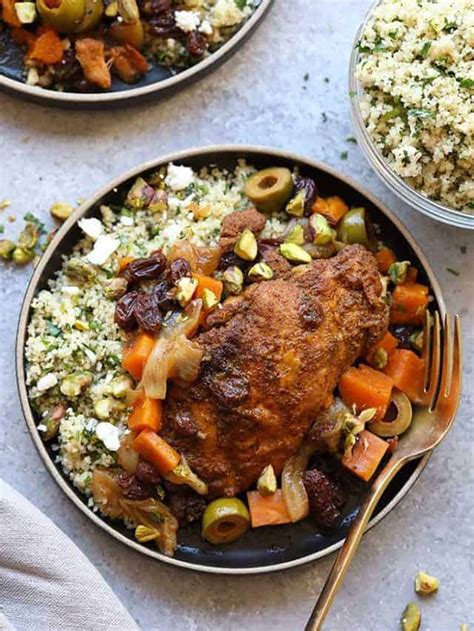 Instant Pot Moroccan Chicken Bowls (meal prep idea!) - Fit Foodie Finds