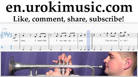 Trumpet Lessons Imagine Dragons Start Over Sheet Music Tutorial Part