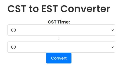 CST to EST Conversion Calculator | Toolsed