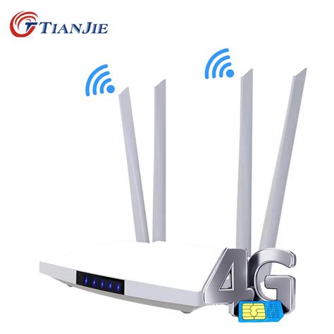 Купить Сети TIANJIE 4G LTE Cat4 WIFI Modem Sim Card GSM Router