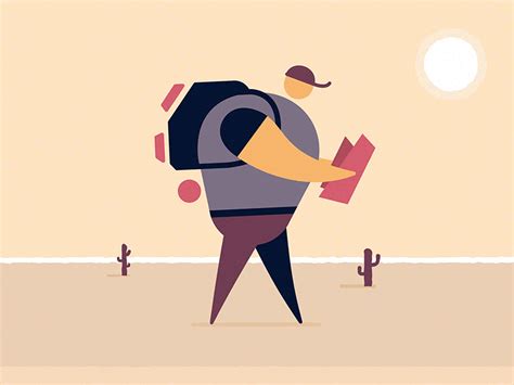 Man On A Mission The Hike By Richard Bothma On Dribbble