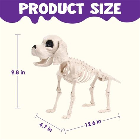 Amazing Posable Halloween Dog Skeleton Decoration