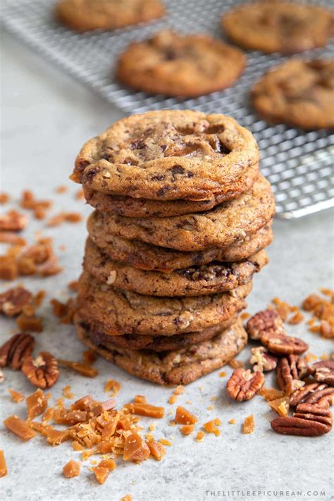 Pecan Toffee Chocolate Chunk Cookies The Little Epicurean