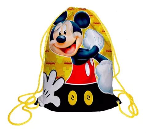 150 Morralito Dulcero Bolo Fiesta Infantil Mickey Y Minnie Envío gratis