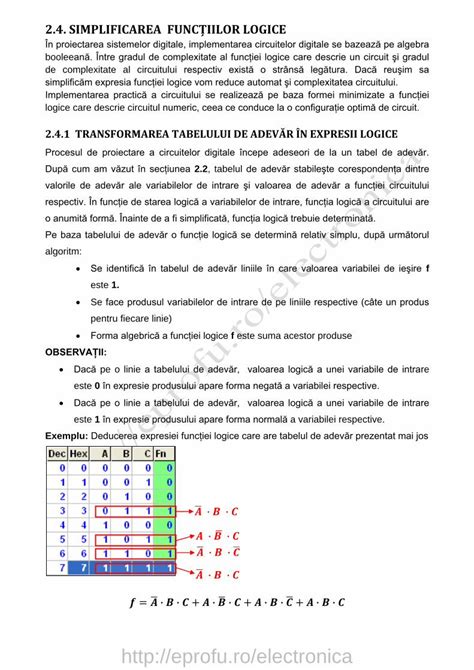 PDF Simplificarea Functiilor Logice Pdf DOKUMEN TIPS