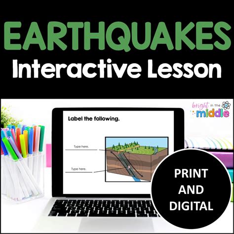 Earthquake Lesson Activity - Bright in the Middle