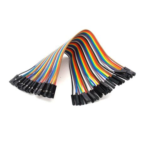 10CM Female To Female Breadboard Jumper DuPont 2 54MM 1P 1P Cable 40