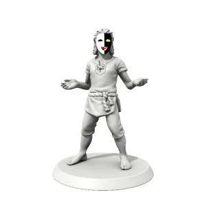 Dimentio Mask Made With Hero Forge