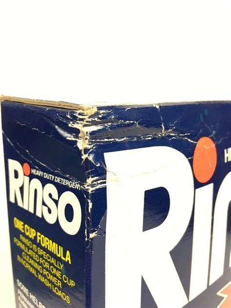 Vintage Rinso Detergent Retro Laundry Collectible Bright Graphics ...