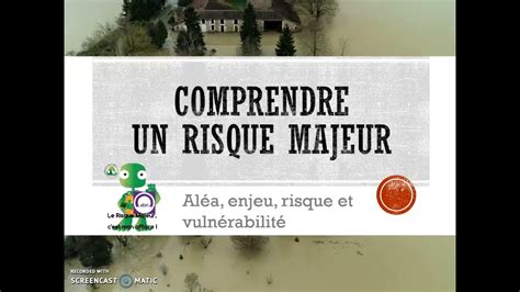 Risques Majeurs Al A Enjeu Risque Et Vuln Rabilit Geo E Youtube