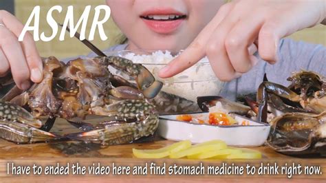 ASMR Soy Sauce Marinated Raw Crab EATING SOUNDS NO TALKING MUKBANG VU