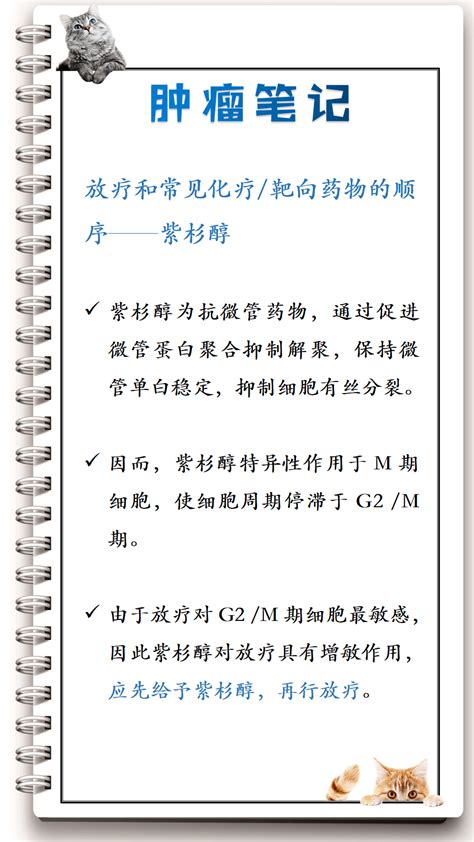 常见化疗药物靶向药物与放疗顺序——紫杉醇酷海