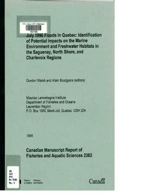 Fillable Online Dfo Mpo Gc Identification Of Potential Impacts On The