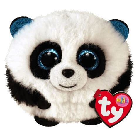 PELUCHE TY BEANIE BALLS BAMBOO PANDA PUFFIES 4 PELUCHES Peluches