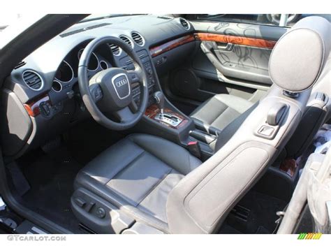 Ebony Interior 2007 Audi A4 3.2 quattro Cabriolet Photo #49858913 | GTCarLot.com