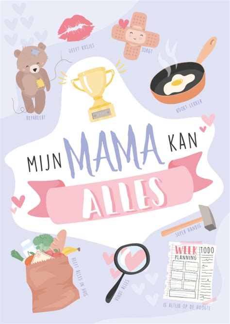 Lila Moederdag Kaart Mijn Mama Kan Alles Kaartje Go