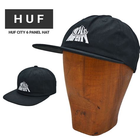 HUF ハフ キャップ HUF CITY 6 PANEL HAT CAP 帽子 ストラップバックキャップ 6パネルキャップ HT00684