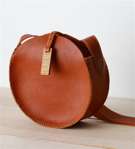 Round Leather Bag Leather Handbags Bags Leather Bags Handmade