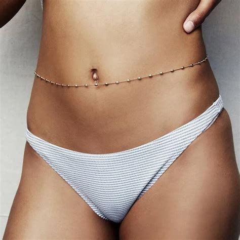 New Gold Silver Body Jewelry Simple Sexy Bikini Belly Waist Chain