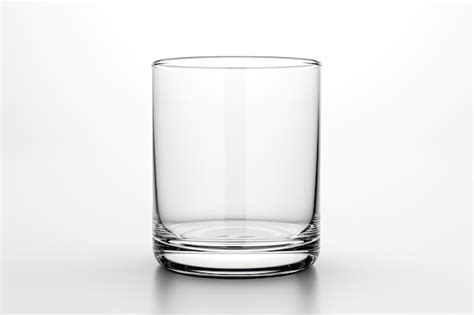 Premium Ai Image Empty Glass Of Glass On A White Background