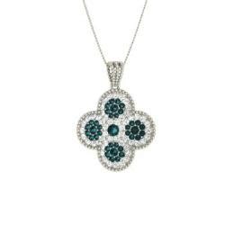 Blue Diamond Necklaces | Blue Diamond Pendants For Women | Diamondere