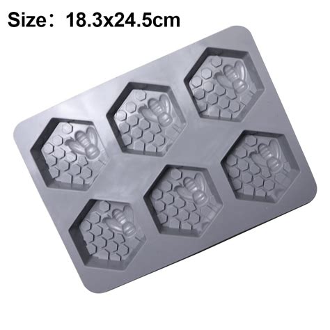 Moldes De Silicona Con Forma De Panal De Abeja Hexagonal 3D Para Hacer