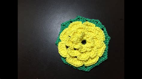 Tuto Facile Crochet Jolie Fleur Hexagone Youtube