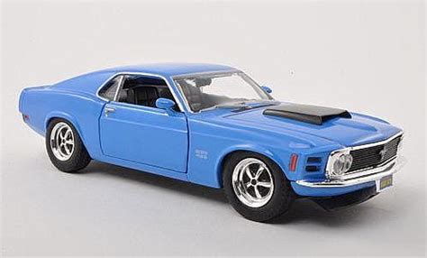 Miniature Ford Mustang American Mint Motormax Boss Bleue