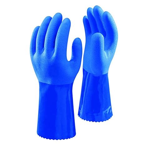 Showa 660 Full Coated Pvc Grip Glove Blue