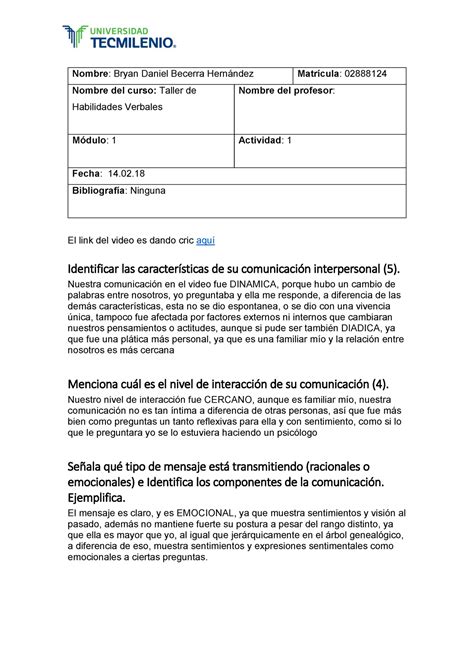 Actividad 1 Nombre Bryan Daniel Becerra Hernández Nombre del curso