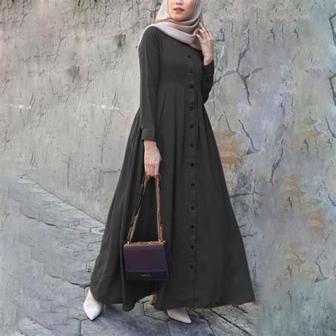 Robe Femmes Musulmanes Duba Abaya Turquie Hijab Robe Zanzea Automne