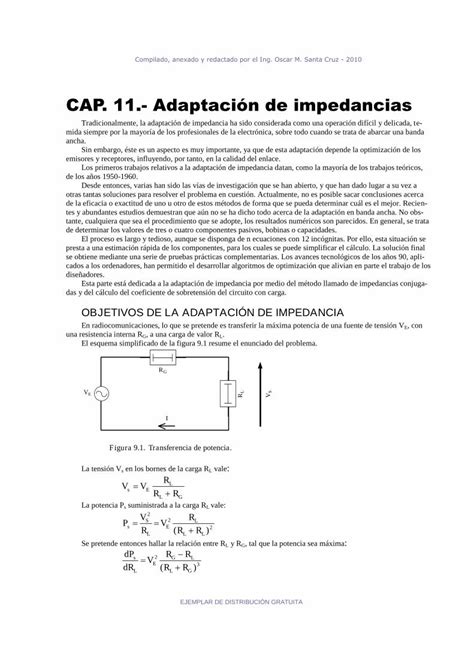 PDF CAP 11 Adaptación de impedancias DOKUMEN TIPS