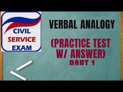 Civil Service Exam Reviewer Verbal Analogy Practice Test YouTube