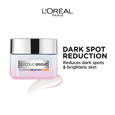 L Oreal Paris Glycolic Bright Day Cream With SPF 17 50ml Skin