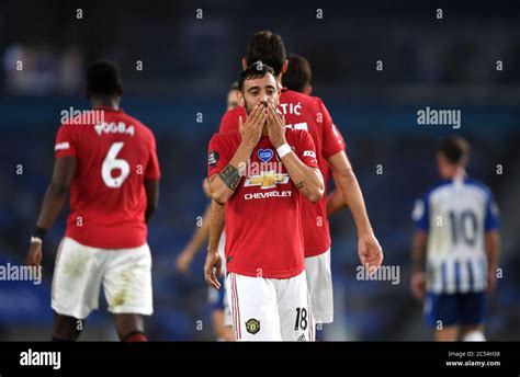 Manchester United S Bruno Fernandes Celebrates Scoring His Side S Second Goal Of The Game During