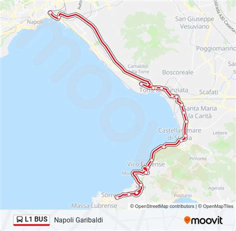 Linea L1 Bus Orari Fermate E Mappe Napoli Garibaldi Aggiornato