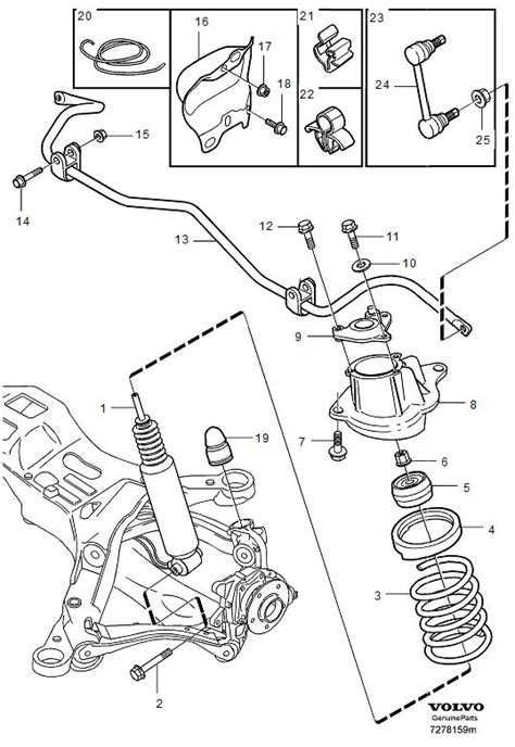 Volvo Suspension Stabilizer Bar Rear Four C V R S R