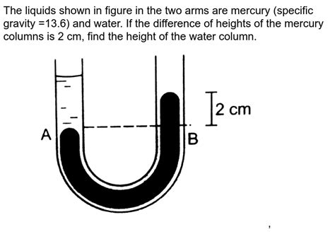 The Height Of Mercury Column In A Barometer In A Calcutta Laborato