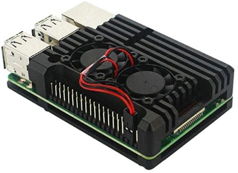 Unistorm Raspberry Pi Model B Aluminum Case With Dual Cooling Fan