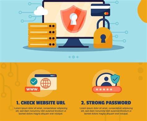 Infographic Cyber Security On Website Freevectors