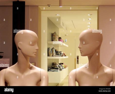 Relationships Between Two Mannequins Stock Photo Alamy