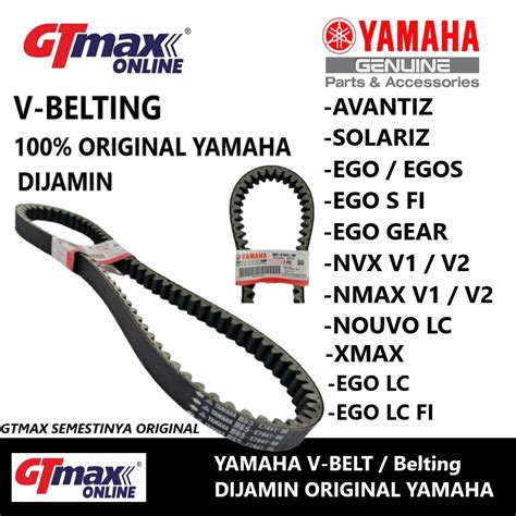 V BELT EGO S EGO GEAR LC FI AVANTIZ SOLARIZ NMAX NVX NVX155 V1 V2 XMAX