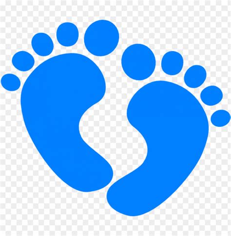 Download High Quality baby feet clipart blue Transparent PNG Images ...